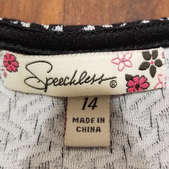 Girls' Speechless Dress, Black and White, Size 14, EUC                 HOST PICK - Picture 6 of 12